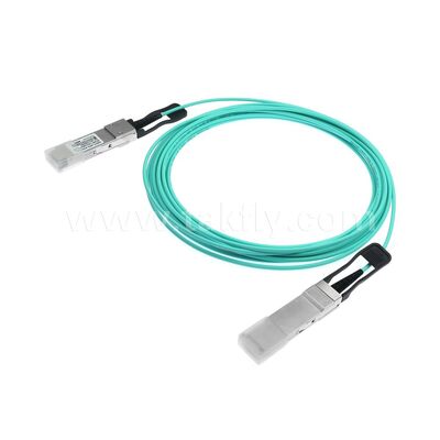 Ενεργά οπτικά καλώδια AOC ίνες 40G QSFP+ έως 40G QSFP+ για κέντρο δεδομένων FTTH FTTX