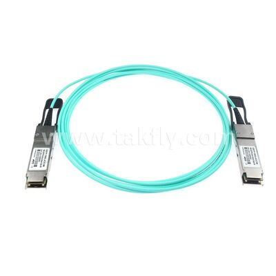 ΑΕΠ ενεργά οπτικά καλώδια ίνες 100Gbps QSFP28 έως QSFP28 για κέντρο δεδομένων FTTH FTTX
