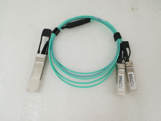Ενεργά οπτικά καλώδια ίνες AOC 40G QSFP+ 2x10 SFP+ για κέντρο δεδομένων