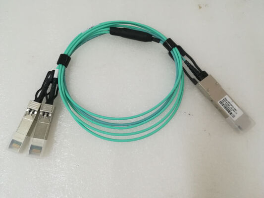 Ενεργά οπτικά καλώδια ίνες AOC 40G QSFP+ 2x10 SFP+ για κέντρο δεδομένων