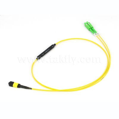MPO-CS διακοπή Fiber Optic Patch Cord για το κέντρο δεδομένων