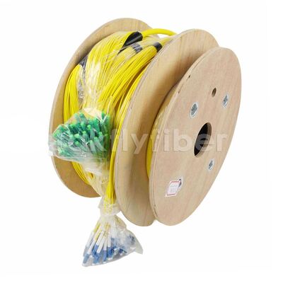48-core High Density Fiber Optic Breakout Cable με LSZH περίβλημα Multi-Fiber Cable Assemblies