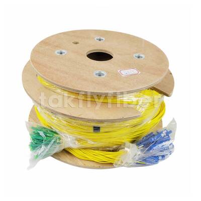CPR B2ca Cca Dca Rated 48 Cores Optic Fiber Breakout Cable Fanout Patchcord