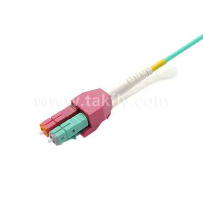 LC Uniboot Fiber Patch Cable 2.0mm Diameter OM4 Multimode Riser OFNR Duplex Fiber Patch Cord