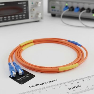 Κλιματισμός λειτουργίας Fiber Optic Patchcord με χαμηλή απώλεια εισαγωγής ≤0.3dB LSZH υλικό σακάκι και προσαρμοσμένο μήκος