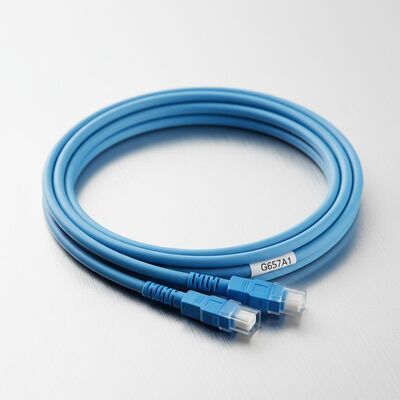 Uniboot Duplex Fiber Optic Patchcord 2.0mm Διαμέτρου με G657A1 Fiber και LSZH Jacket LC PC Connector