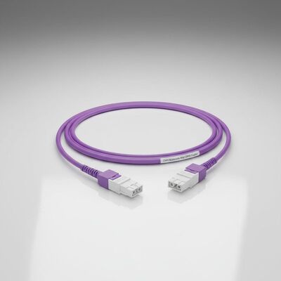 LC Uniboot Fiber Patch Cable 2.0mm Διαμέτρου OM4 Multimode Riser OFNR Duplex Fiber Patch Cord