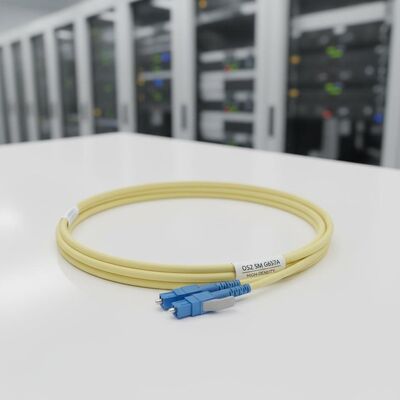 LC Uniboot Fiber Optic Patch Cable με διάμετρο 2,0 mm και OS2 SM G657A για περιβάλλοντα υψηλής πυκνότητας