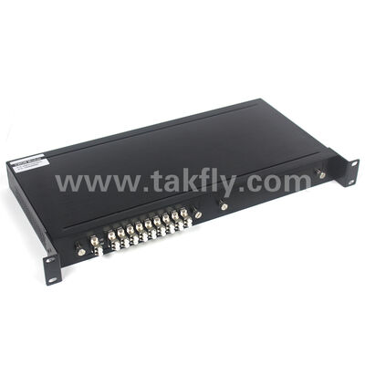 CWDM 8+1Channel MUX+DEMUX LGX Μονάδα οπτικών ινών για κέντρο δεδομένων FTTX