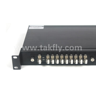 CWDM 8+1Channel MUX+DEMUX LGX Μονάδα οπτικών ινών για κέντρο δεδομένων FTTX