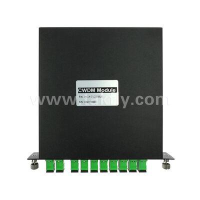 CWDM 8+1Channel MUX+DEMUX LGX Μονάδα οπτικών ινών για κέντρο δεδομένων FTTX
