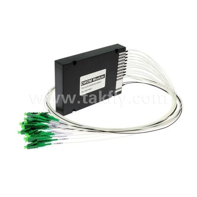 Οπτική ίνα DWDM 8+1Κανάλι MUX+DEMUX ABS Μοντέλο για Κέντρο Δεδομένων Τηλεπικοινωνιών 5G