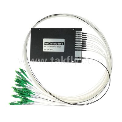 Οπτική ίνα DWDM 8+1Κανάλι MUX+DEMUX ABS Μοντέλο για Κέντρο Δεδομένων Τηλεπικοινωνιών 5G
