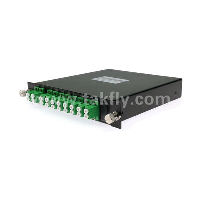 DWDM 8+1Κανάλι MUX+DEMUX LGX Μονάδα οπτικών ινών για κέντρα δεδομένων Telecom 5G