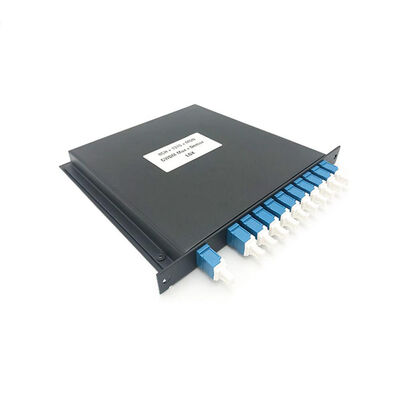 Κανάλι 2-40 WDM Mux Demux Οπτικός Πολυπλέκτης Προσαρμοσμένο Μήκος Οπτικής Ίνας Εύρος Θερμοκρασίας Λειτουργίας Μείον 20 Κελσίου Συν 70 Κελσίου