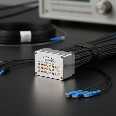 36CH FAU Fiber Array Unit with Hybrid Structure High Density and Precision Alignment for Data Centers