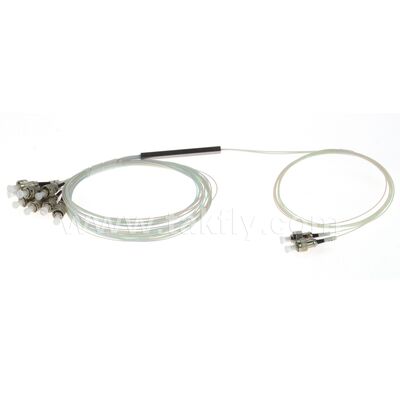 PLC Splitter 2*N Steel Tube SC APC/UPC 0,9mm Optic Fiber for Data Center Telecom FTTX