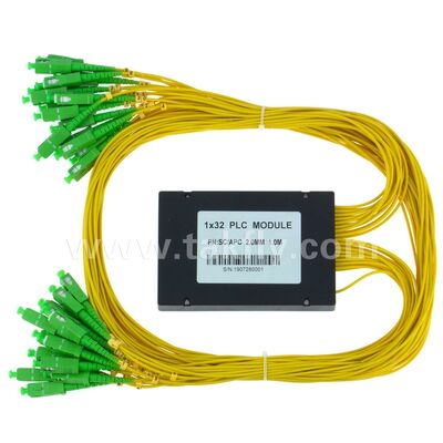 Οπτικός Διαχωριστής PLC ABS κουτί 1xN SC APC/UPC για Fttx Τηλεπικοινωνίες Κέντρο Δεδομένων