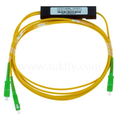 Οπτικός Διαχωριστής PLC ABS κουτί 1xN SC APC/UPC για Fttx Τηλεπικοινωνίες Κέντρο Δεδομένων