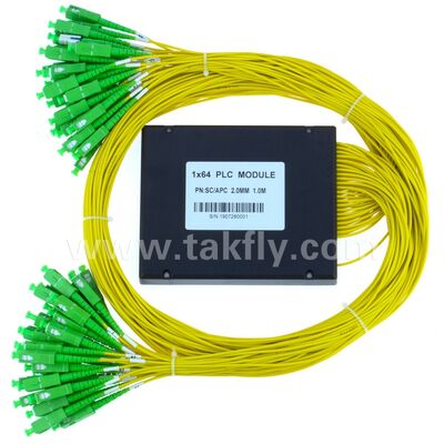 Οπτικός Διαχωριστής PLC ABS κουτί 1xN SC APC/UPC για Fttx Τηλεπικοινωνίες Κέντρο Δεδομένων