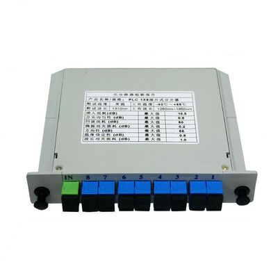 Οπτικός Διαχωριστής PLC LGX Μονοτροπικός G657A SC APC/UPC για Κέντρα Δεδομένων Τηλεπικοινωνιών FTTx