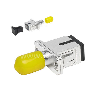 Σύνδεσμος οπτικών ινών ST-SC Simplex Metal Hybrid Adapter Γυναίκα/Γυναίκα για κέντρο δεδομένων Τηλεπικοινωνίες FTTX