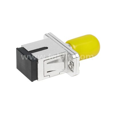 Σύνδεσμος οπτικών ινών ST-SC Simplex Metal Hybrid Adapter Γυναίκα/Γυναίκα για κέντρο δεδομένων Τηλεπικοινωνίες FTTX