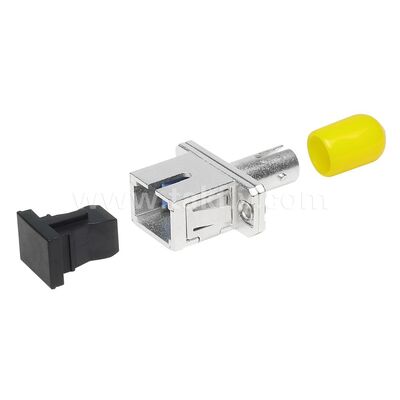 Σύνδεσμος οπτικών ινών ST-SC Simplex Metal Hybrid Adapter Γυναίκα/Γυναίκα για κέντρο δεδομένων Τηλεπικοινωνίες FTTX