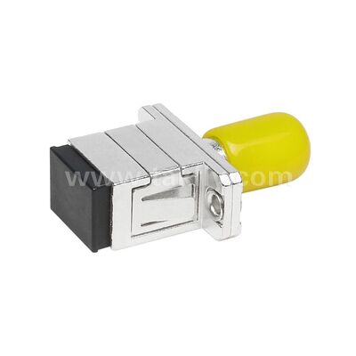 Σύνδεσμος οπτικών ινών ST-SC Simplex Metal Hybrid Adapter Γυναίκα/Γυναίκα για κέντρο δεδομένων Τηλεπικοινωνίες FTTX