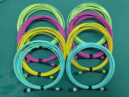 MPO MTP Multi-Core Pre-terminated Fiber Patch Cord για εφαρμογές κέντρων δεδομένων υψηλής πυκνότητας