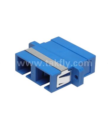 SC Duplex Fiber Optic Adapter, χαμηλή απώλεια εισαγωγής για σύνδεση καλωδίου-καλωδίου και καλωδίου-εξοπλισμού