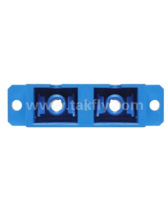 SC Duplex Fiber Optic Adapter, χαμηλή απώλεια εισαγωγής για σύνδεση καλωδίου-καλωδίου και καλωδίου-εξοπλισμού