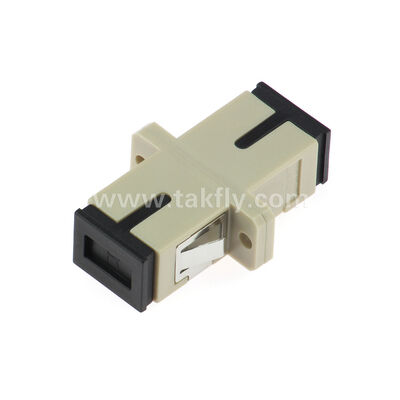 SC Fiber Optic Adapter ∙ Ζιρκόνια, χωρίς φτερούγες ή με διπλή φτερούγες, για SM/MM, λειτουργία -40~85°C