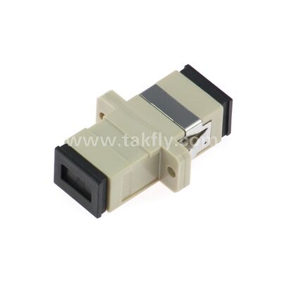 SC Fiber Optic Adapter ∙ Ζιρκόνια, χωρίς φτερούγες ή με διπλή φτερούγες, για SM/MM, λειτουργία -40~85°C