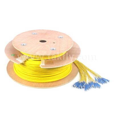 48Cores SC-SC προ-αποκλεισμένος Breakout Patchcord για κέντρο δεδομένων τηλεπικοινωνιών
