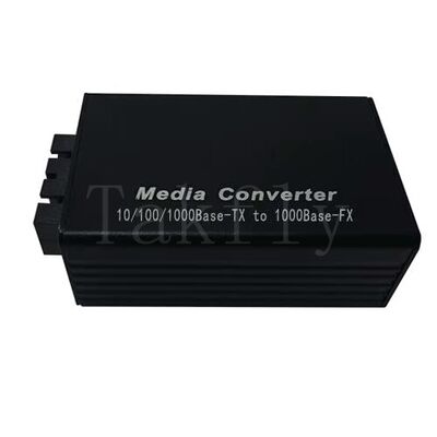 Μετατροπέας πολυμέσων mini 100M Fast Ethernet, 10/100Base-TX σε 100Base-FX, Περίβλημα αλουμινίου, Επέκταση σε 100km