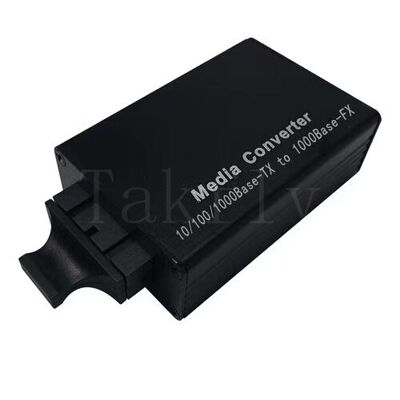 Μετατροπέας πολυμέσων mini 100M Fast Ethernet, 10/100Base-TX σε 100Base-FX, Περίβλημα αλουμινίου, Επέκταση σε 100km