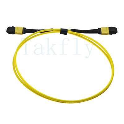 12 πυρήνες MPO APC Fanout Patch Cord ️ αρσενικό σε θηλυκό, χαμηλή απώλεια