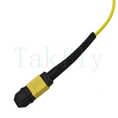 12 πυρήνες MPO APC Fanout Patch Cord ️ αρσενικό σε θηλυκό, χαμηλή απώλεια