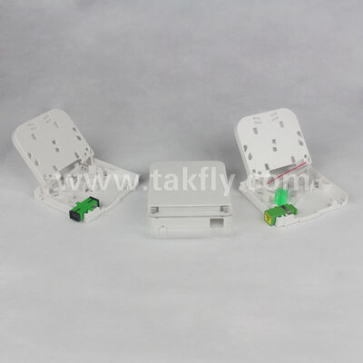 1 Port Fiber Optic Termination Box, SC LC Simplex Duplex Adapter, Surface Mount Wall Plate, No Splicing Fiber Box, Express Port Cable Management, OEM Custom Logo, FTTH FTTx Υποσύστημα Εργασιακής Περιοχής
