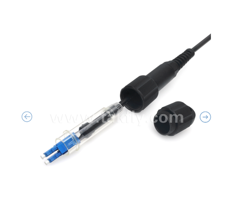IP67 Αδιάβροχο LC-LC Duplex Patch Cord – Αξιολόγηση εξωτερικού χώρου, καλώδιο GYFJH, έτοιμο για δύσκολα περιβάλλοντα