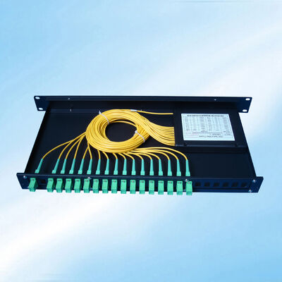 1X16 Ράκ-Μόουντ PLC Splitter οπτικής ινών