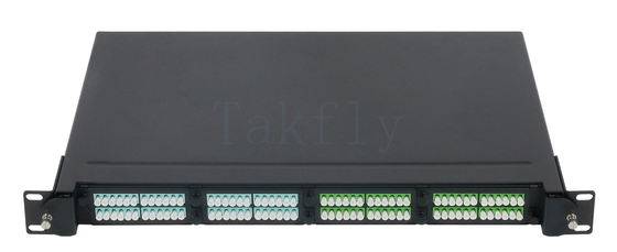 1U 19" MPO/MTP High-Density Patch Panel ∙ 4 τρύπες κασέτας, ράκερ