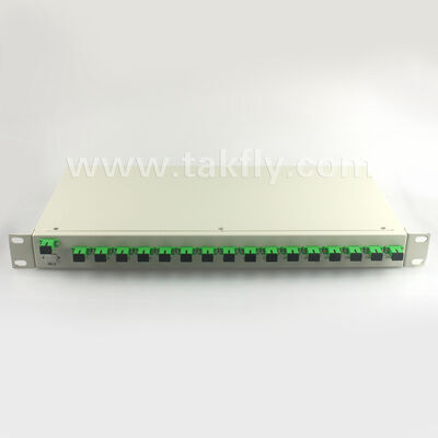 1U Rack Mount PLC Splitter με υψηλή ομοιομορφία, υποστήριξη πλήρους μήκους κύματος και δυνατότητα αντίστροφης λειτουργίας