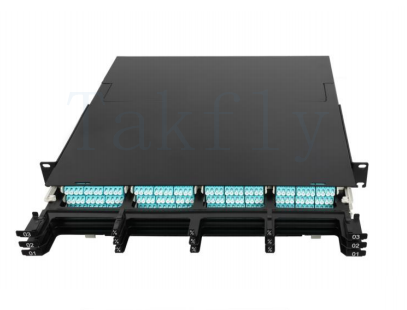 1U / 2U / 4U High Density MPO Cassette Patch Panel ∙ Rack-Mount, Easy-Plug MPO σε LC Cassette Modules, προγεμισμένοι προσαρμογείς LC για εφαρμογές data center & SAN/LAN
