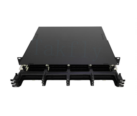 1U 144C High Density MPO Patch Panel 12 κασέτες, MPO σε μετατροπή LC, προετοιμασμένες για SAN/LAN/Data Center
