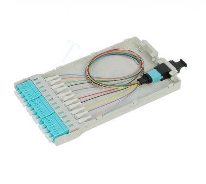 1U 144C High Density MPO Patch Panel 12 κασέτες, MPO σε μετατροπή LC, προετοιμασμένες για SAN/LAN/Data Center