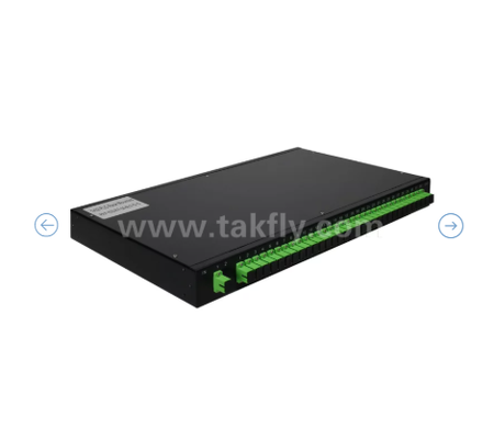 1U Rack Mount PLC Optical Splitter Πίνακα 19 ′′, μονοτρόπος G657A1, SC/APC, για τη διανομή οπτικού σήματος