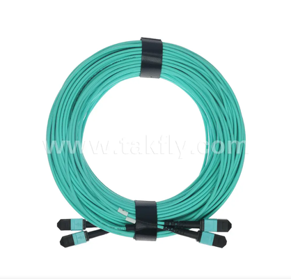 24-Core MPO/PC Mini Trunk Patch Cord   OM3 Multimode, 2×MPO Input σε 2×MPO Output, χαμηλή απώλεια εισαγωγής, για εφαρμογές υψηλής πυκνότητας κέντρου δεδομένων και 40G/100G SR4