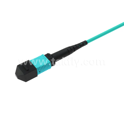24-Core MPO/PC Mini Trunk Patch Cord   OM3 Multimode, 2×MPO Input σε 2×MPO Output, χαμηλή απώλεια εισαγωγής, για εφαρμογές υψηλής πυκνότητας κέντρου δεδομένων και 40G/100G SR4